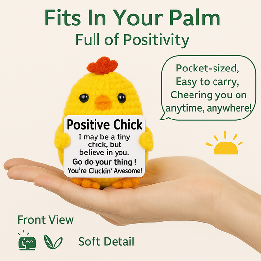 Handmade Crochet Chicken – Emotional Support Plush Toy by Handcrafti