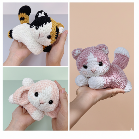 Crochet Cat & Bunny Pattern Bundle PDF – Sweet Fluffy Friends