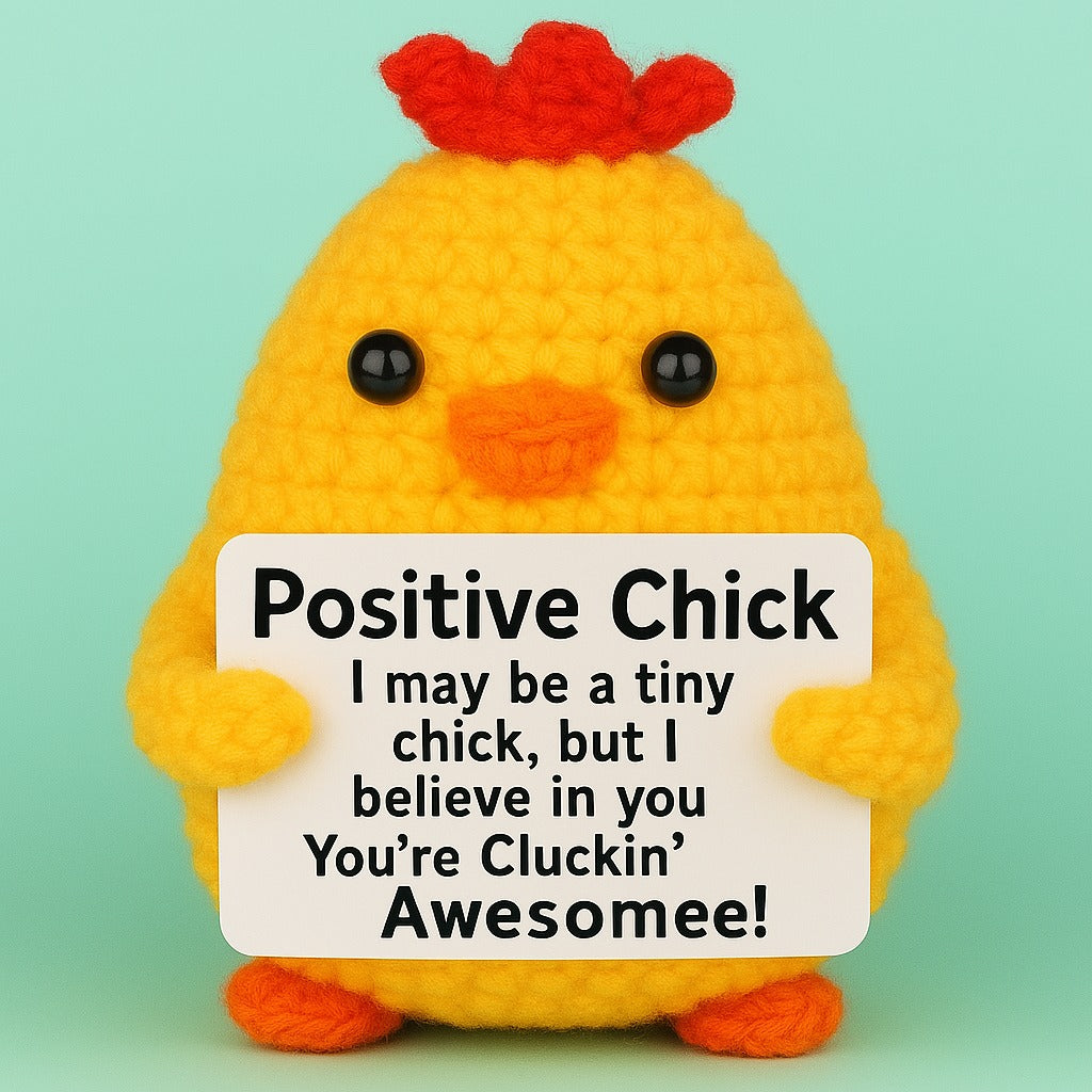 Handmade Crochet Chicken – Emotional Support Plush Toy