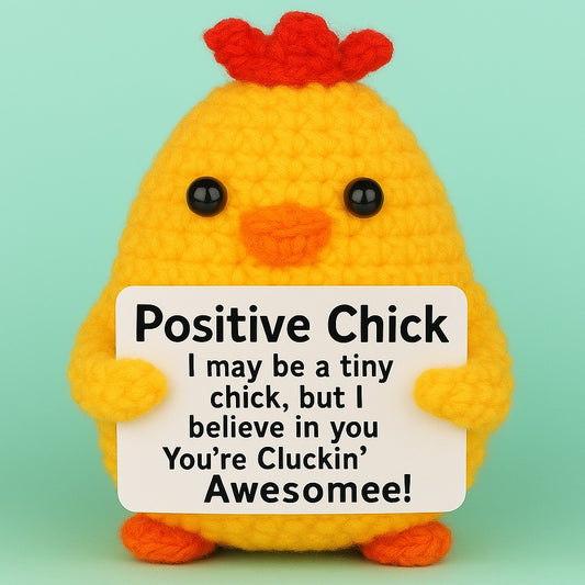 Handmade Crochet Chicken – Emotional Support Plush Toy